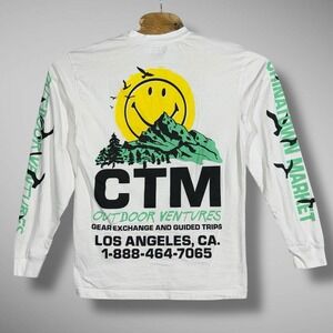 Chinatown Market Smiley Originals Long Sleeve T Shirt Outdoor Ventures‎ Medium